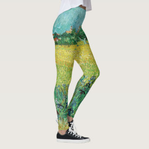 Vincent van Gogh - Fält med Irises nära Arles Leggings