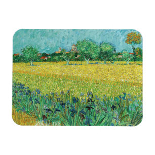 Vincent van Gogh - Fält med Irises nära Arles Magnet