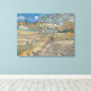 Vincent Van Gogh, Fält med Peasant Canvastryck