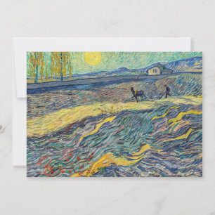 Vincent van Gogh - Fält med plöjande jordbrukare Inbjudningar