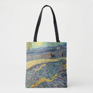 Vincent van Gogh - Fält med plöjande jordbrukare Tygkasse