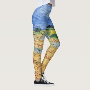 Vincent van Gogh - fält / Plain at Auvers Leggings