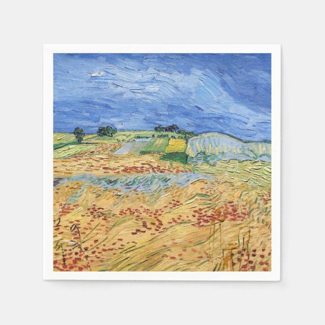 Vincent van Gogh - fält / Plain at Auvers Pappersservett (Framsidan)