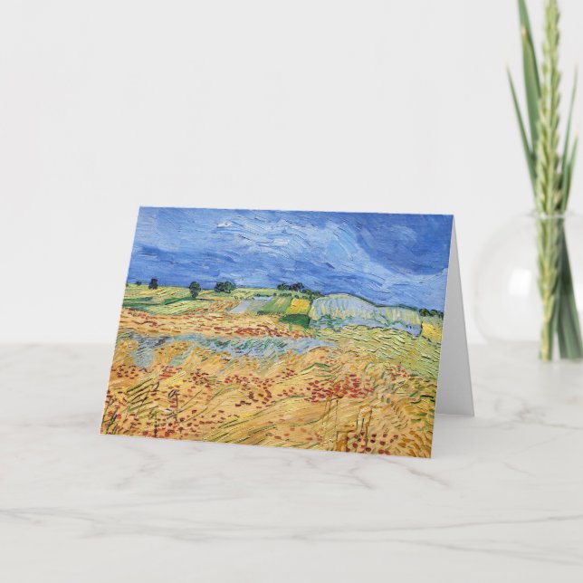 Vincent van Gogh - Fälten / Spannmålsfält Kort (Framsida)
