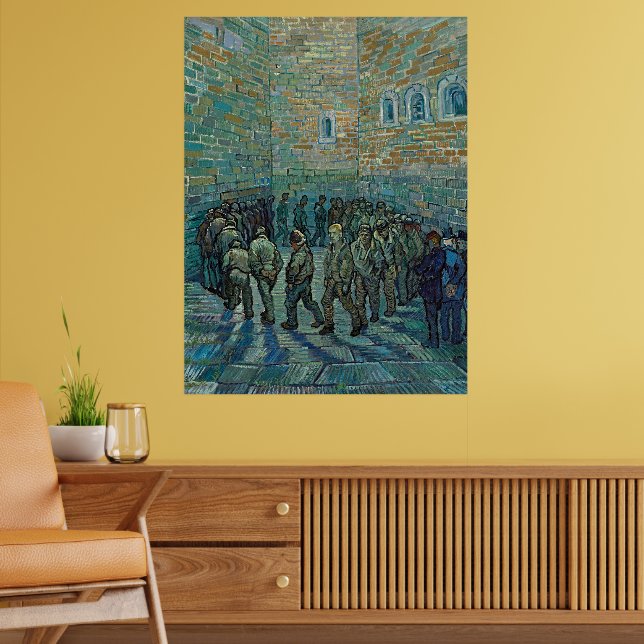 Vincent van Gogh Fångar motionerar Finkonst  Poster (Vardagsrum 2)