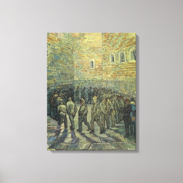 Vincent van Gogh - Fångar på promenad Canvastryck (Framsida)