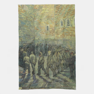 Vincent van Gogh - Fångar på promenad Kökshandduk