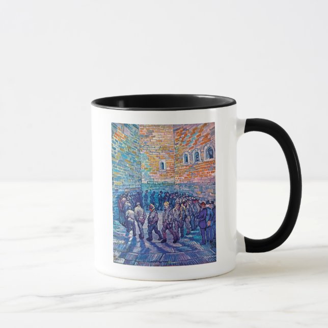 Vincent Van Gogh - Fångar på rundpromenad Mugg (Höger)