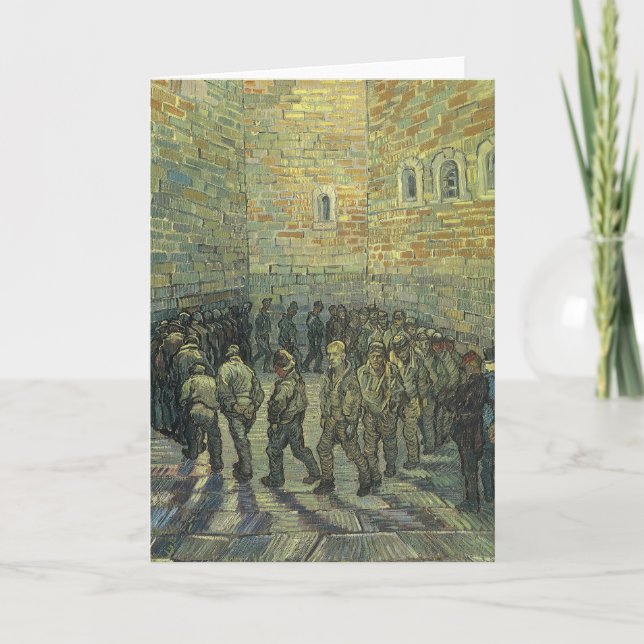 Vincent van Gogh - Fångar som utövar sin verksamhe Kort (Framsida)
