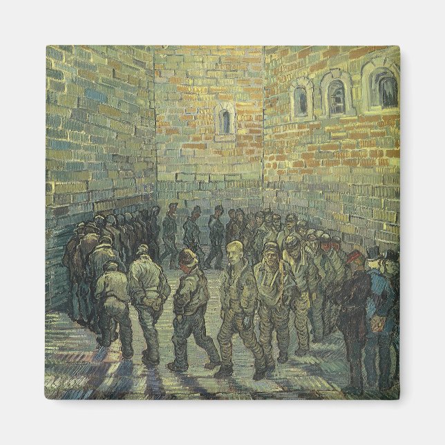 Vincent van Gogh - Fångar som utövar sin verksamhe Magnet (Framsidan)