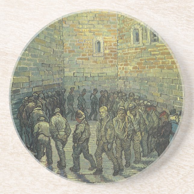 Vincent van Gogh - Fångar som utövar sin verksamhe Underlägg Sandsten (Framsidan)