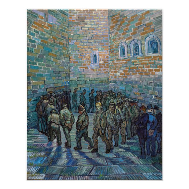 Vincent van Gogh - FängelseCourtyard Fototryck (Framsidan)
