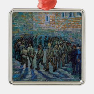 Vincent van Gogh - FängelseCourtyard Julgransprydnad Metall