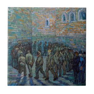 Vincent van Gogh - FängelseCourtyard Kakelplatta