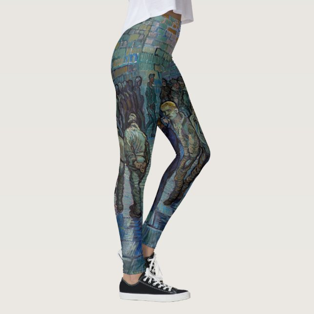 Vincent van Gogh - FängelseCourtyard Leggings (Höger)