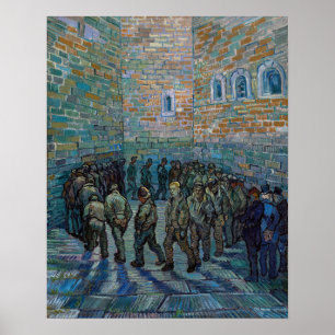 Vincent van Gogh - Fängelsets gårdsplan Poster