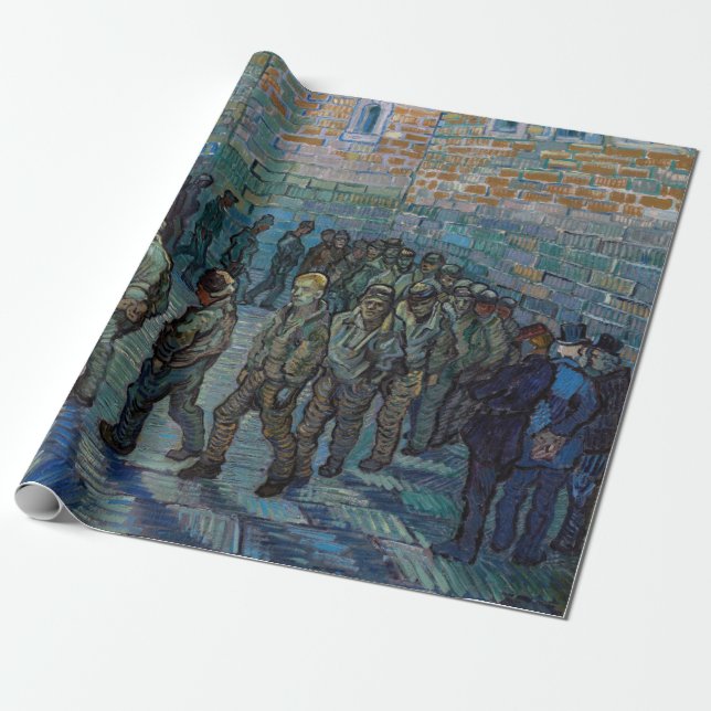 Vincent van Gogh - Fängelsets gårdsplan Presentpapper (Utrullad)