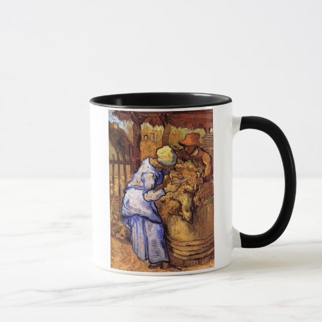 Vincent Van Gogh - Fårklipparna - Finkonst Mugg (Höger)