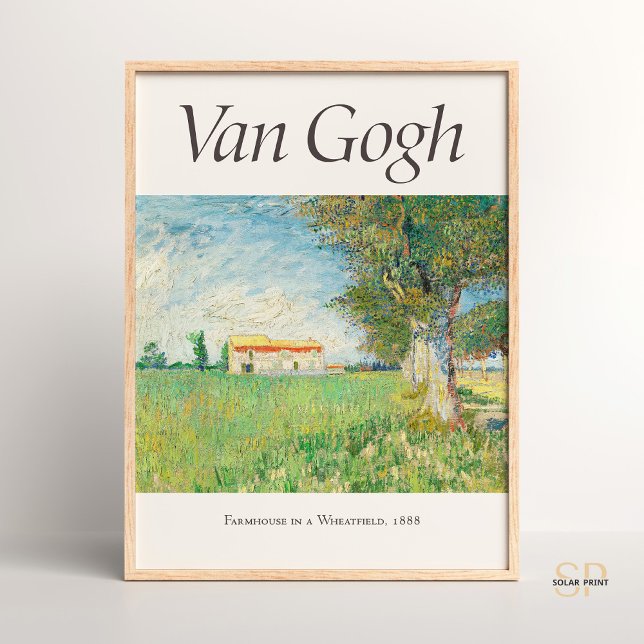 Vincent van Gogh Farmhouse in a Wheatfield Art Poster (Skapare uppladdad)