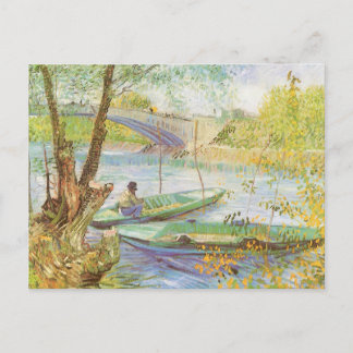 Vincent van Gogh Fishing i Vår, Pont de Clichy Vykort