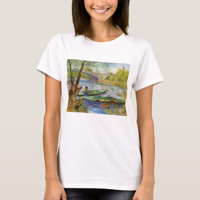 Vincent Van Gogh, fiske i Vår T Shirt (Framsida)