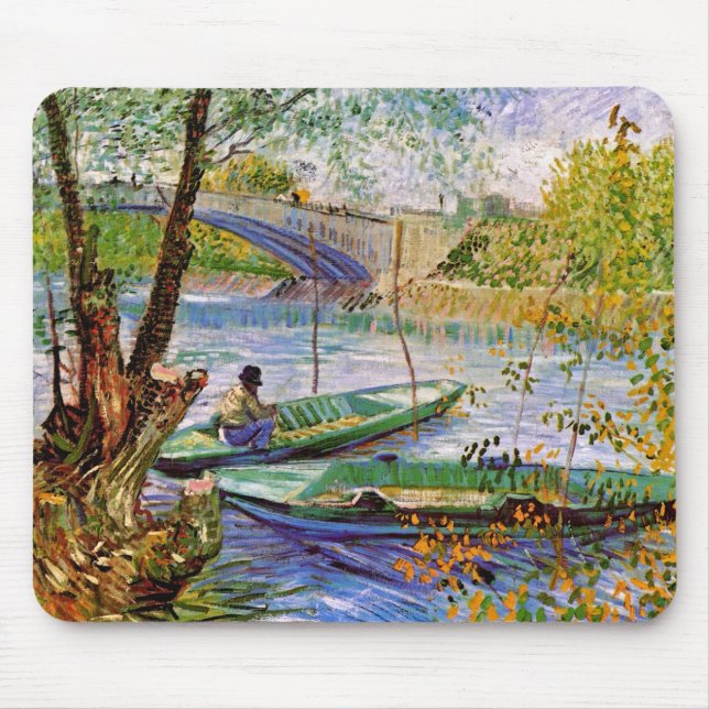 Vincent Van Gogh - Fiske om våren Musmatta (Framsidan)