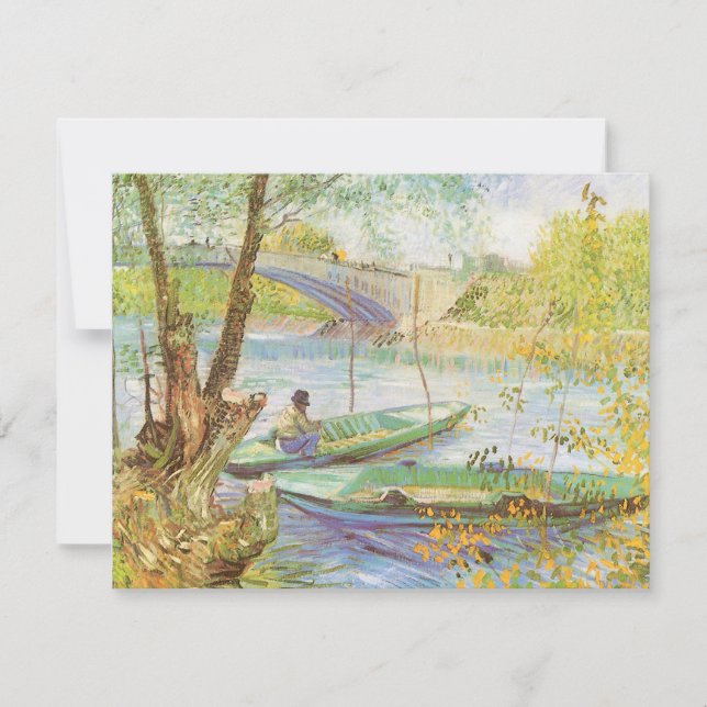 Vincent van Gogh Fiske på våren, Pont de Clichy (Framsida)