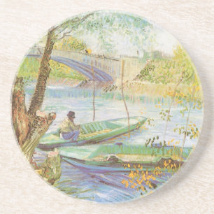 Vincent van Gogh Fiske på våren, Pont de Clichy Underlägg Sandsten