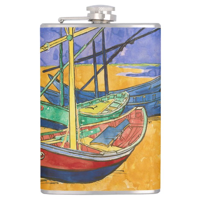 Vincent van Gogh - Fiskebåtar på stranden Fickplunta (Framsidan)