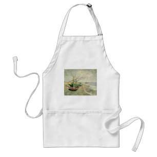 Vincent van Gogh - Fiskebåtar på stranden Förkläde