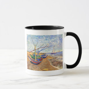 Vincent Van Gogh - Fiskebåtar på stranden Mugg