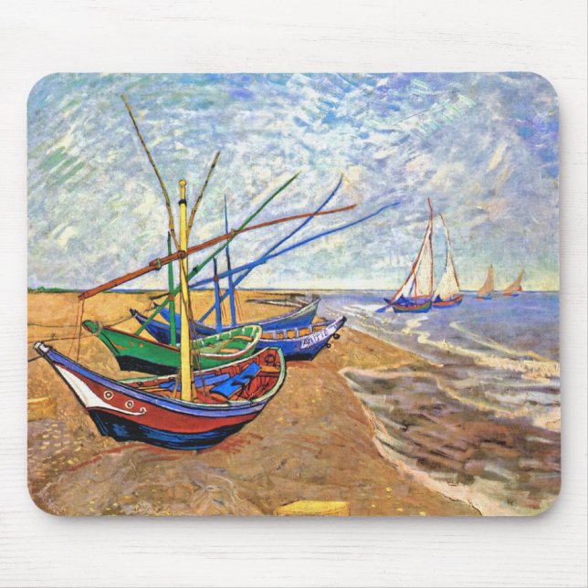 Vincent Van Gogh - Fiskebåtar på stranden Musmatta (Framsidan)