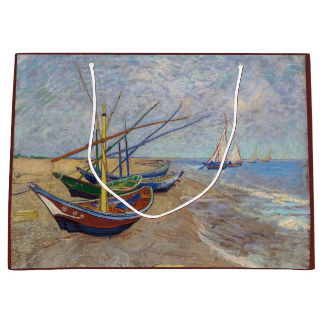 Vincent van Gogh - Fiskebåtar vid stranden (Framsidan)