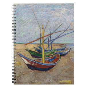Vincent van Gogh - Fiskebåtar vid stranden Anteckningsbok