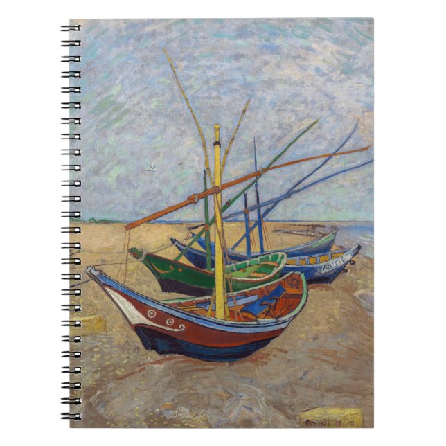 Vincent van Gogh - Fiskebåtar vid stranden Anteckningsbok (Framsidan)
