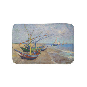 Vincent van Gogh - Fiskebåtar vid stranden Badrumsmatta
