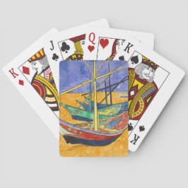 Vincent van Gogh - Fiskebåtar vid stranden Casinokort