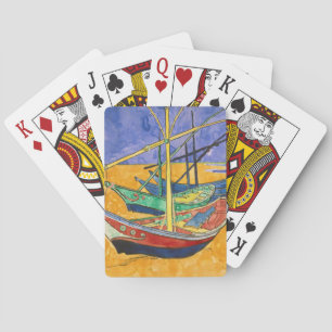 Vincent van Gogh - Fiskebåtar vid stranden Casinokort