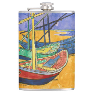 Vincent van Gogh - Fiskebåtar vid stranden Fickplunta