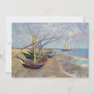 Vincent van Gogh - Fiskebåtar vid stranden Inbjudningar