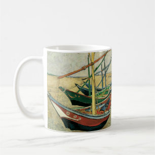 Vincent van Gogh - Fiskebåtar vid stranden Kaffemugg