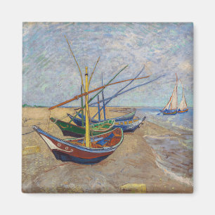 Vincent van Gogh - Fiskebåtar vid stranden Magnet