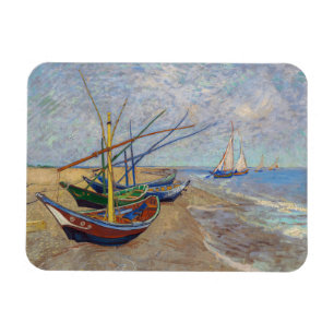 Vincent van Gogh - Fiskebåtar vid stranden Magnet