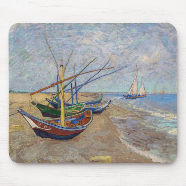 Vincent van Gogh - Fiskebåtar vid stranden Musmatta (Framsidan)