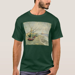 Vincent van Gogh - Fiskebåtar vid stranden T-shirt