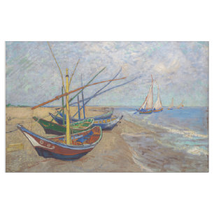 Vincent van Gogh - Fiskebåtar vid stranden Tyg