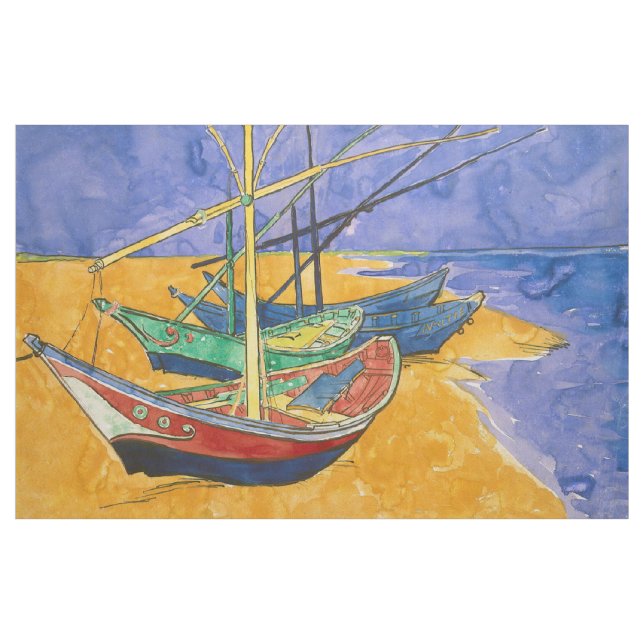 Vincent van Gogh - Fiskebåtar vid stranden Tyg (Yard)
