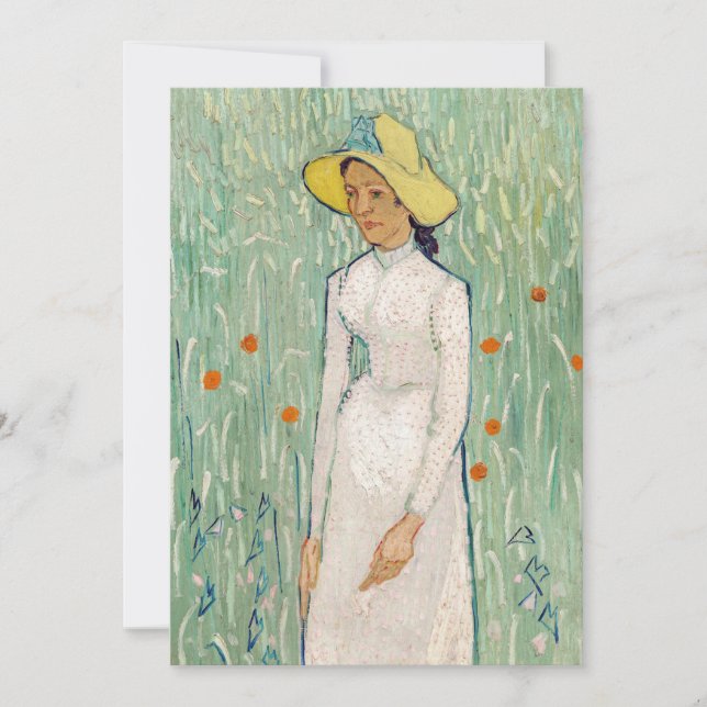 Vincent van Gogh - Flicka i vitt Inbjudningar (Framsida)
