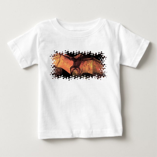 Vincent Van Gogh - Flies Fox - Halloween Fine Art T Shirt (Framsida)