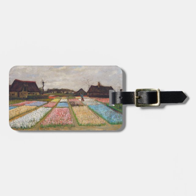 Vincent van Gogh - Flower Beds i Holland Bagagebricka (Horisontell Framsida)